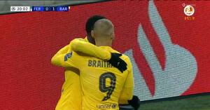 For tredje kamp i træk: Braithwaite scorer endnu engang for Barca