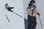 'What the fuck?!' - vanvittige scener: Freestyle skier taber begge ski - se det her