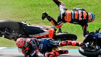 Styrt og mesterskabsduel: Bagnaia bedst i Malaysia