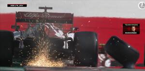 F1-Drama i Østrig: Da hele syv biler udgik og Räikkönen pludselig tabte sit hjul
