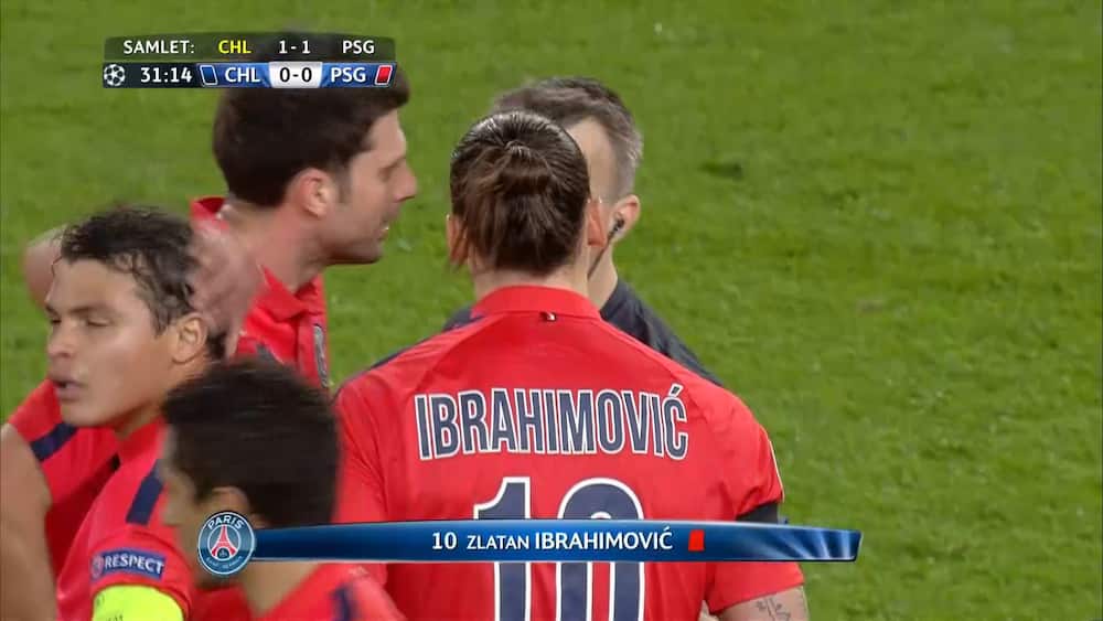 Zlatan blev smidt ud efter voldsom tackling