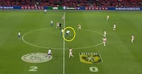 Vildt modsvar fra frustreret 'Futte': Sparker på mål fra midten efter Ajax-scoring