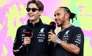 Hamilton og Russell lykønsker Norris og McLaren