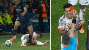 Hakimi skriger af smerte: Direkte rødt til Luis Diaz