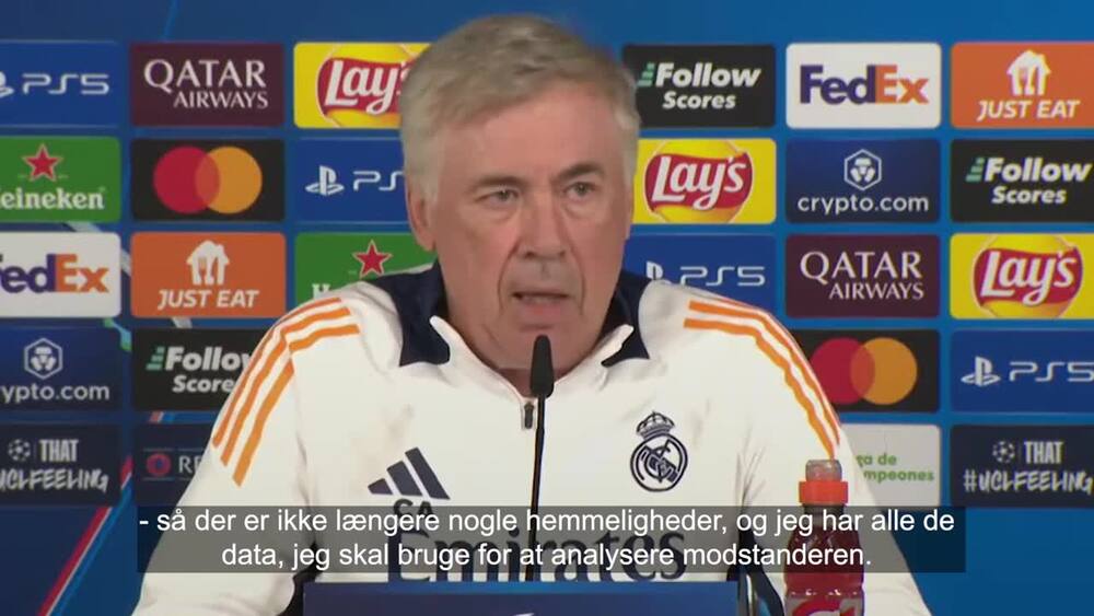 Ancelotti afviser spionage: 'Har alle data, jeg skal bruge'