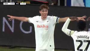 Kæmpe overraskelse: Drømmemål bringer Swansea foran mod City