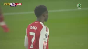 Saka sender Arsenal hurtigt foran mod Wolves