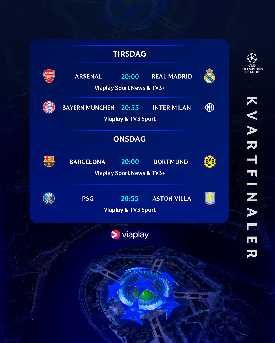 UEFA Champions League er og bliver en publikumstræffer