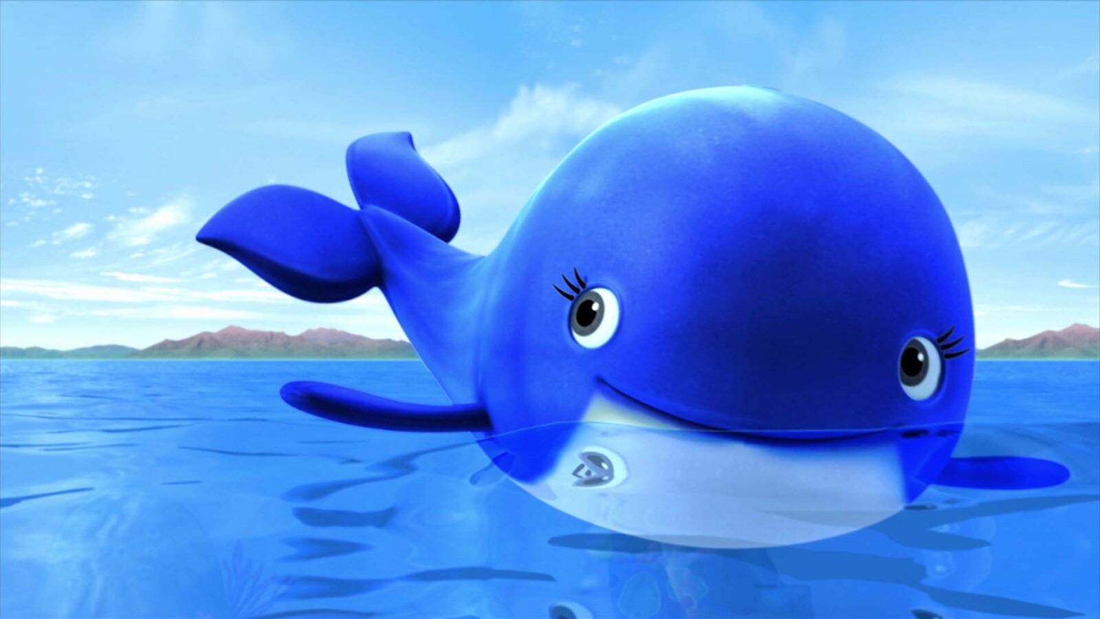 De kleine blauwe walvis