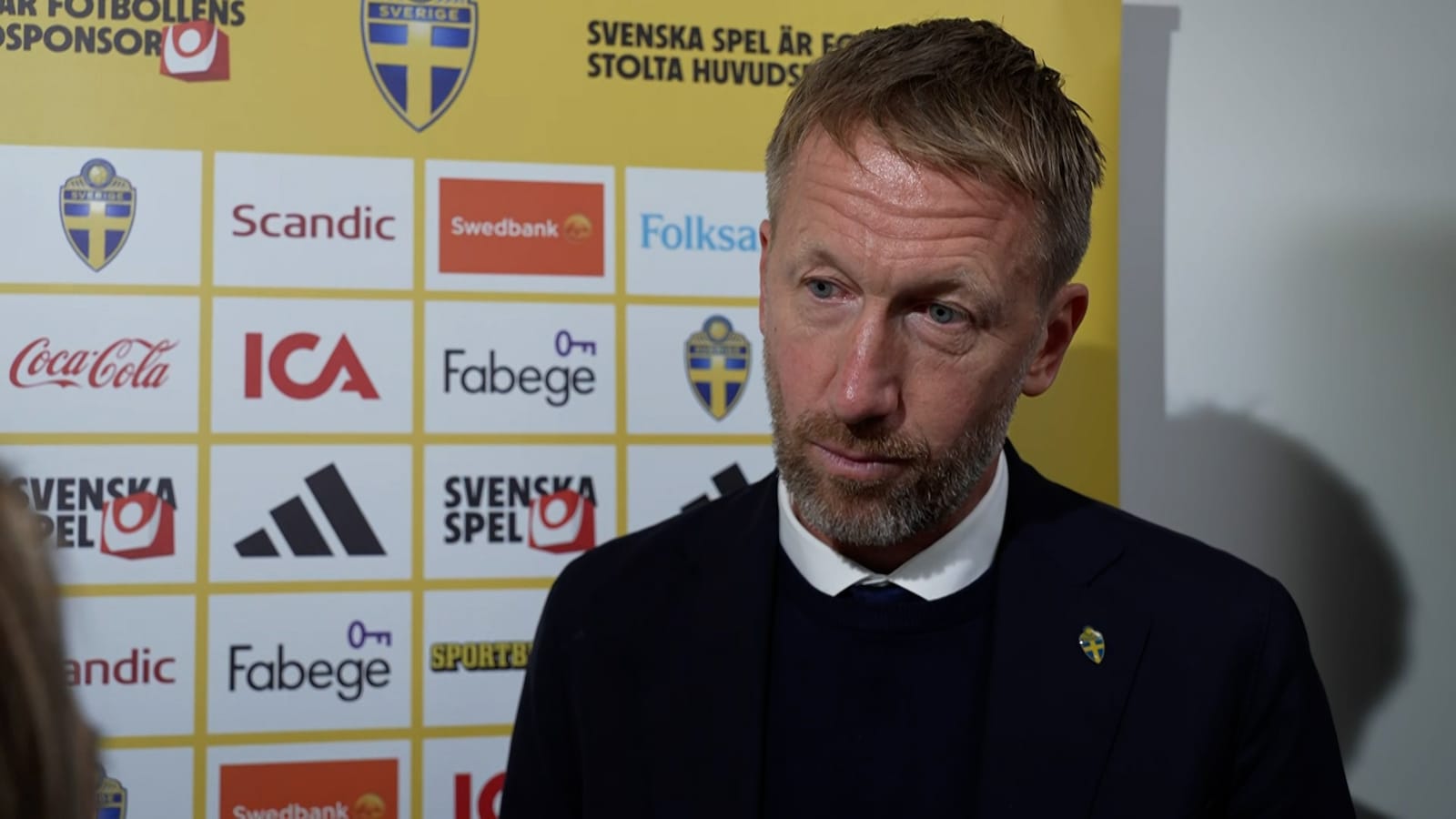 Graham Potter efter matchen mot Bosnien