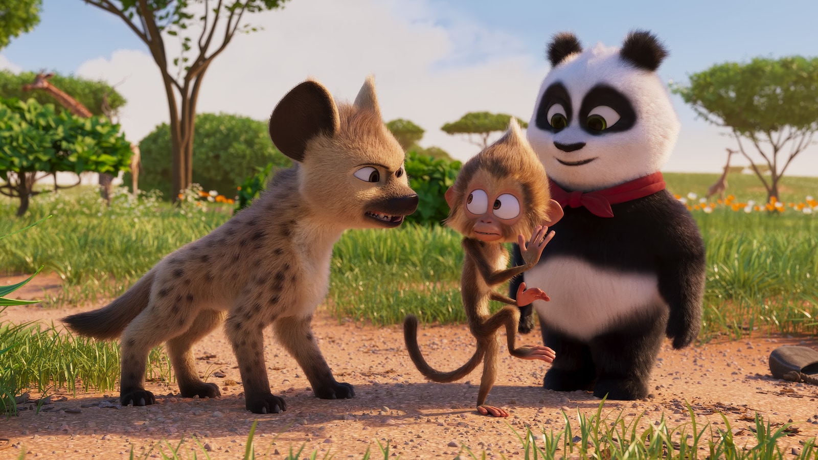 En panda i Afrika