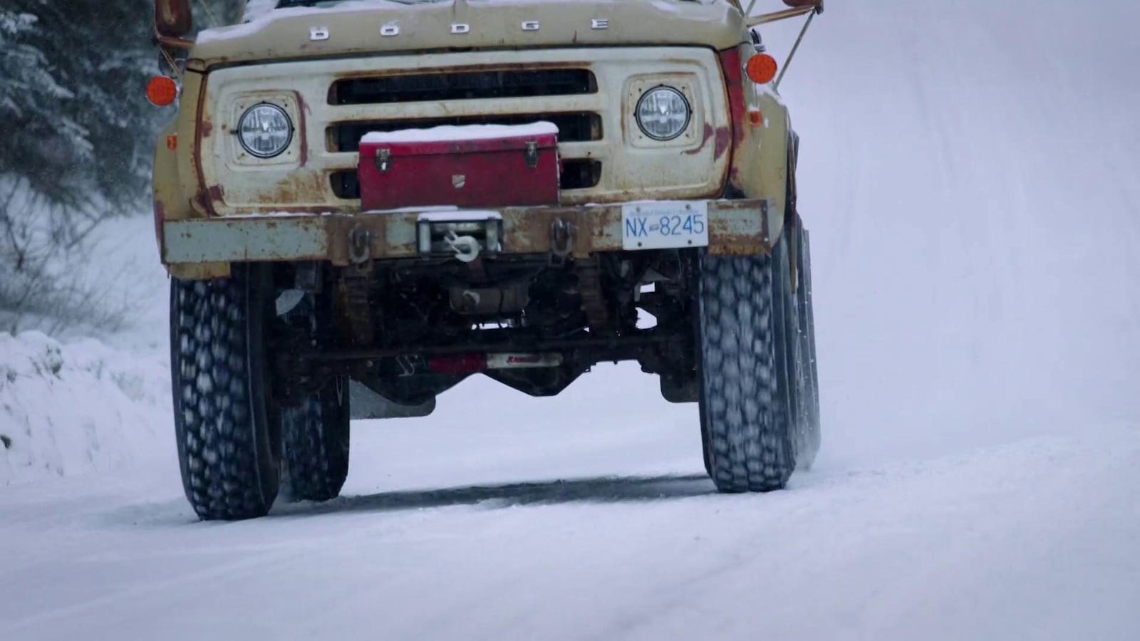 Lastbilschaufförer på småvägar