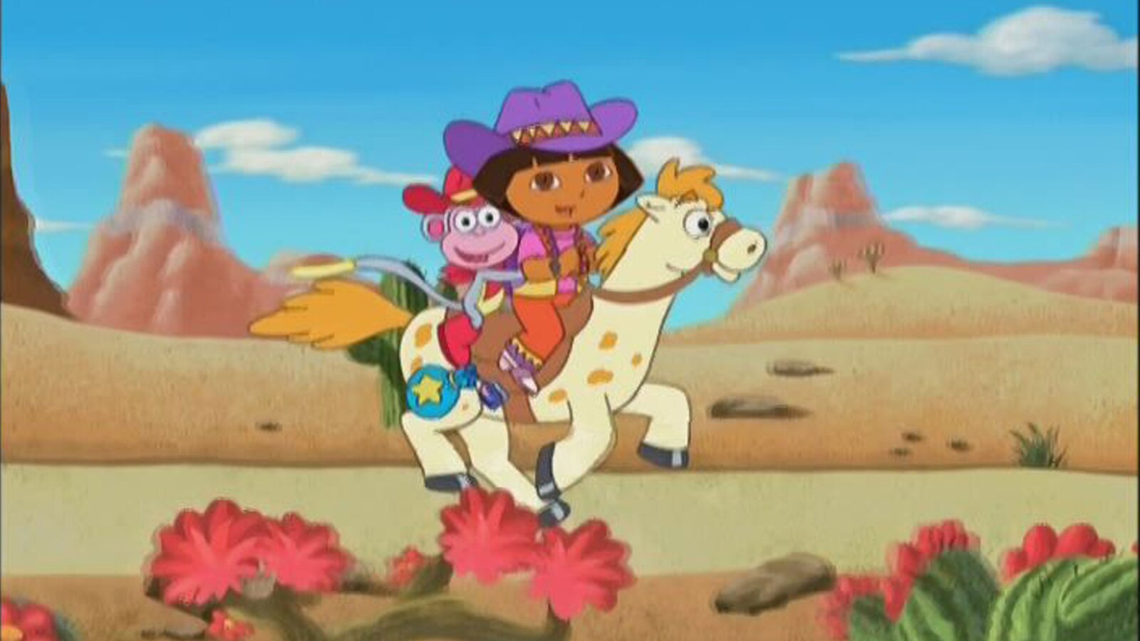 Dora The Explorer Cowboy Cookies