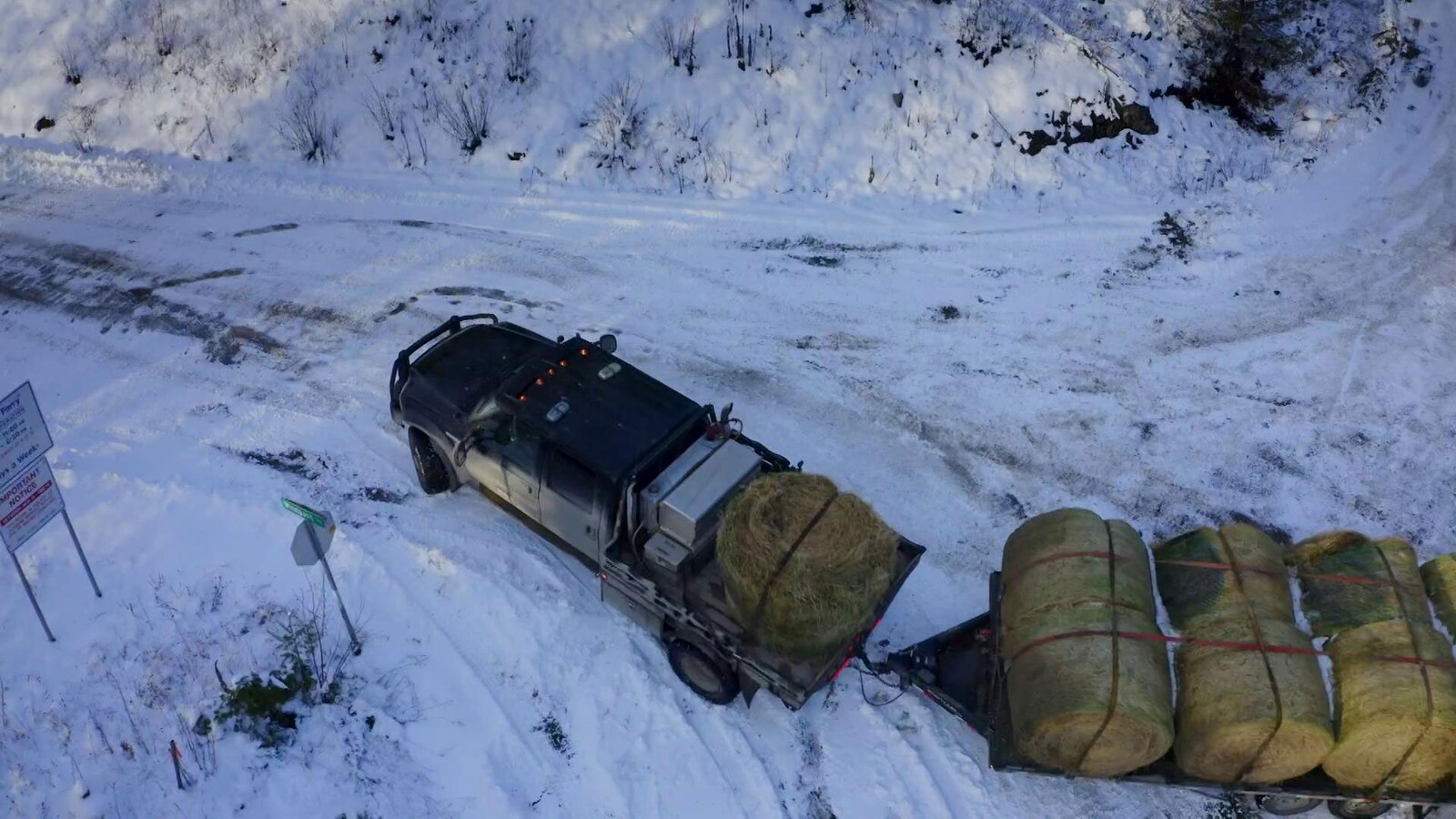 Lastbilschaufförer på småvägar