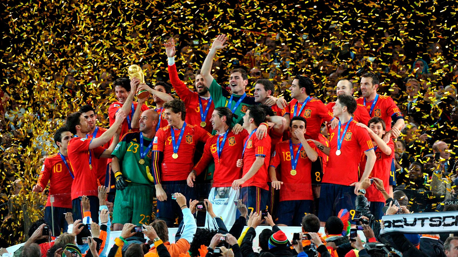 World cup 2010. Требл сборной Испании.