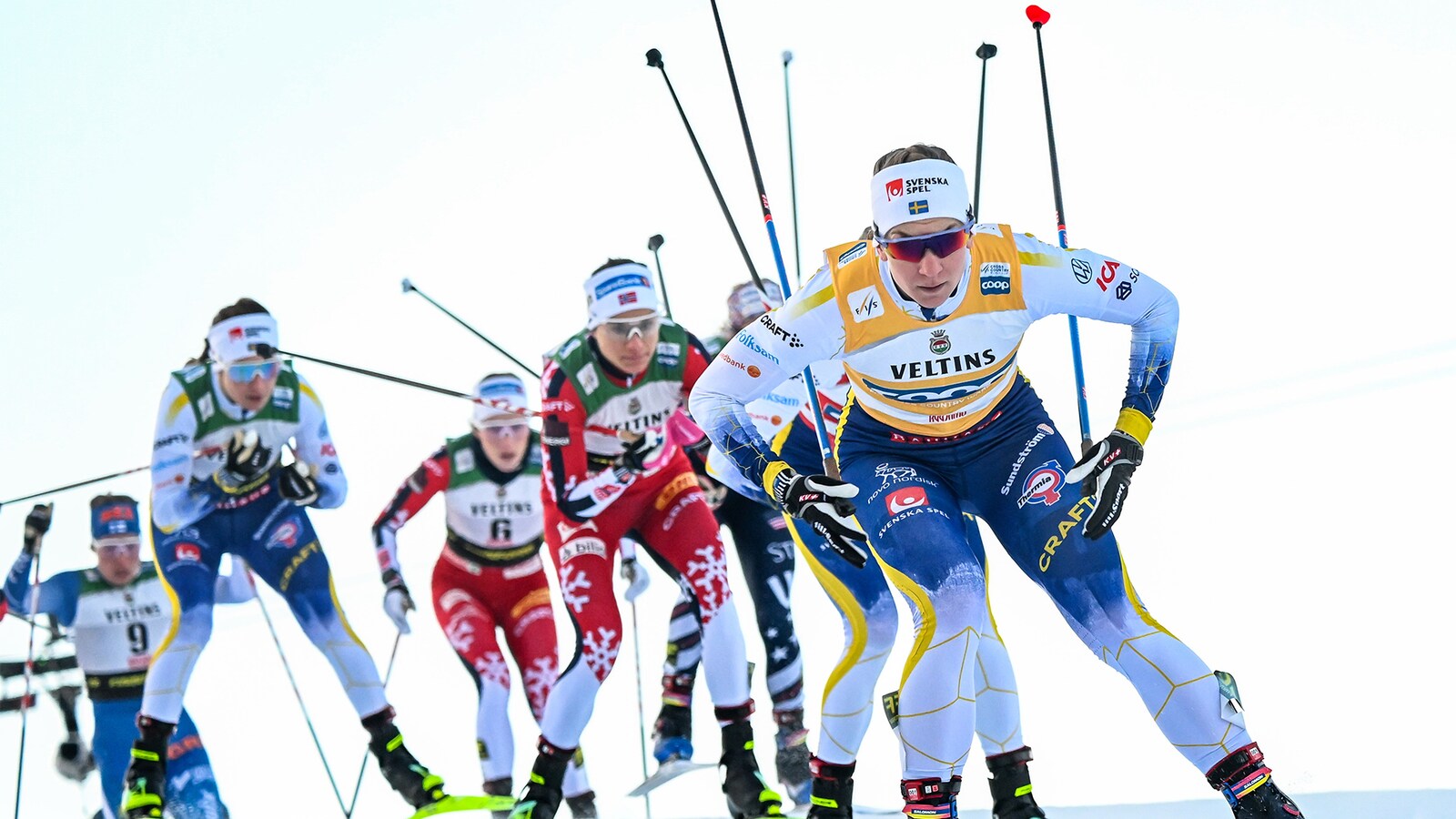 Längd (D/H) Lagsprint, fristil